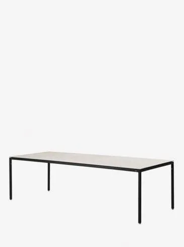 Vipp 972 Pöytä 240 x 95 cm, harmaa keraaminen taso / musta runko