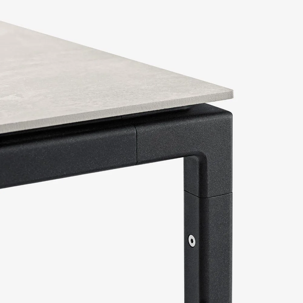 Vipp 971 Pöytä 200 x 95 cm, harmaa keraaminen taso / musta runko - Image 2