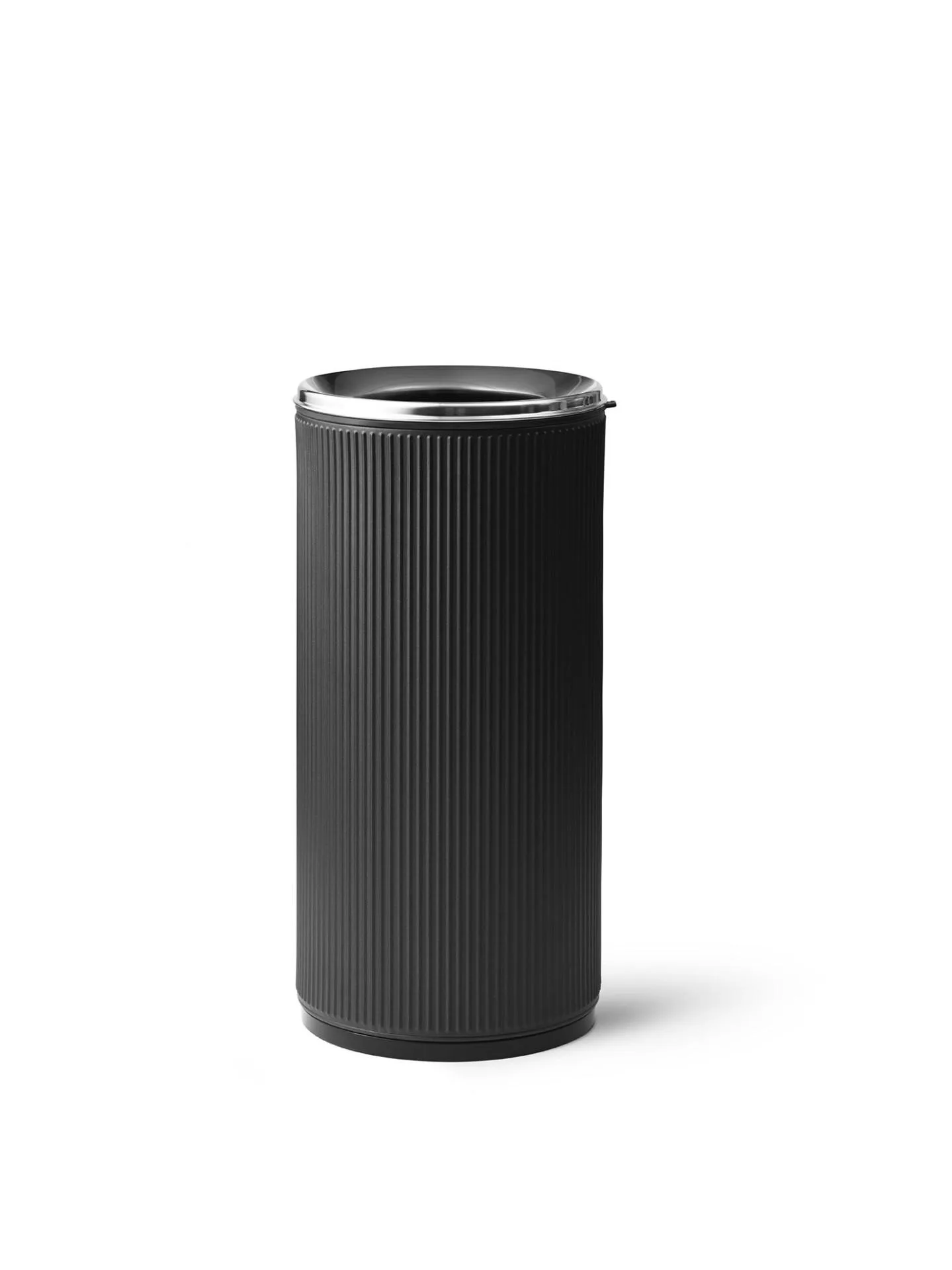 Vipp 18 open top bin 22L, black/steel