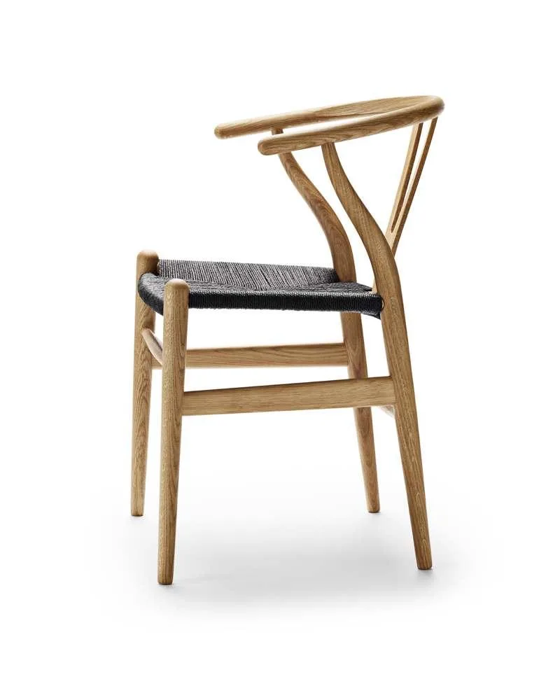 Carl Hansen CH24 chair, oiled oak/black paper cord - Image 2