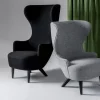 Tom Dixon WINGBACK MICRO -nojatuoli, musta sametti - Image 2