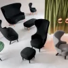 Tom Dixon WINGBACK MICRO -nojatuoli, musta sametti - Image 3
