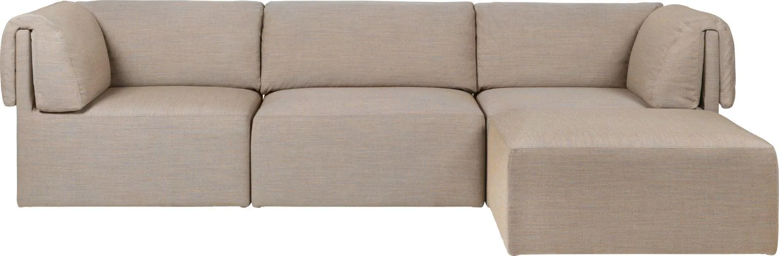 GUBI WONDER corner sofa, 3 seater, beige
