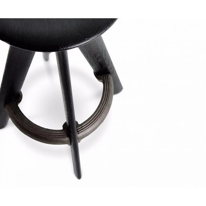Tom Dixon SLAB bar stool, black oak - Image 2