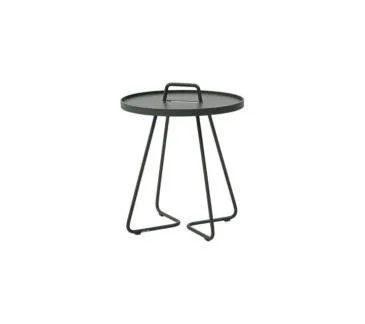Cane-line ON-THE-MOVE side table, small, dark green