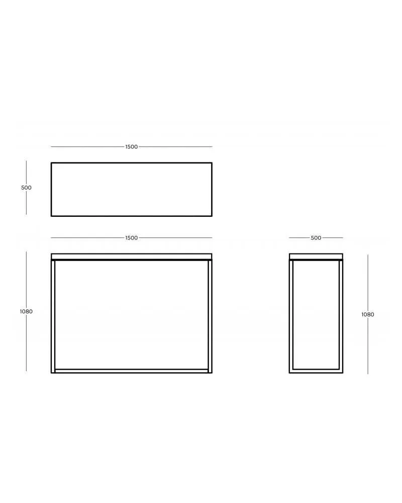 Zeus BIG BROTHER -korkea pöytä, musta - Image 3