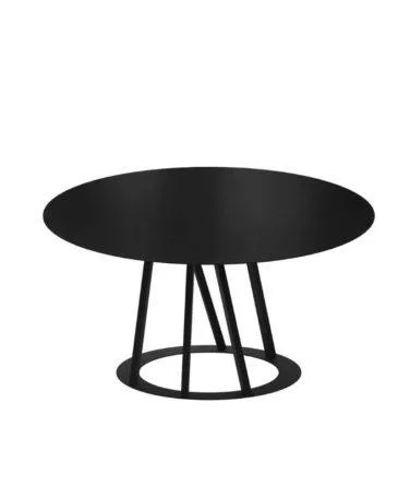 Zeus BIG IRONY ROUND -ruokapöytä, Ø147 cm, musta