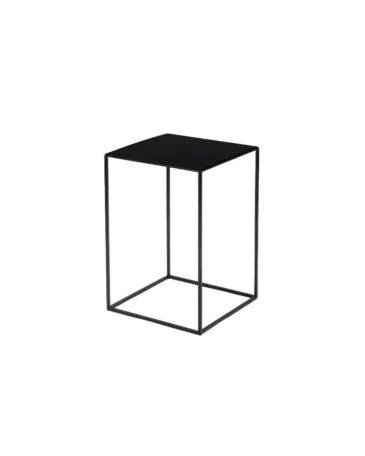 Zeus SLIM IRONY -sivupöytä, 31 x 31 x 46 cm, musta