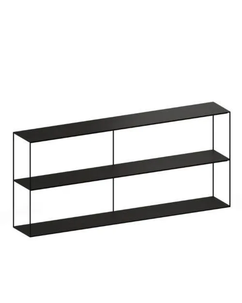 Zeus SLIM IRONY -sivupöytä, 124 cm, musta