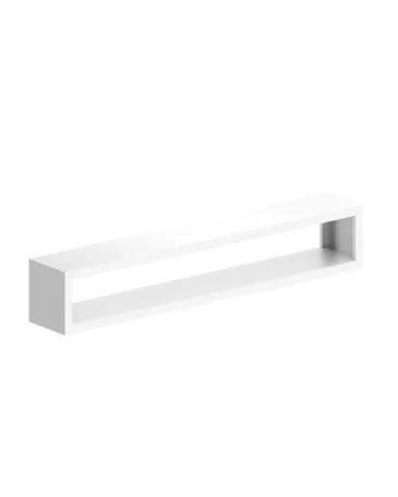 Zeus IRONY WALL RACK -seinähylly, 160 cm, valkoinen