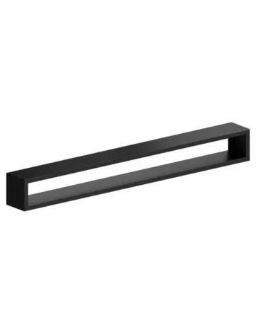 Zeus IRONY WALL RACK -seinähylly, 240 cm, musta