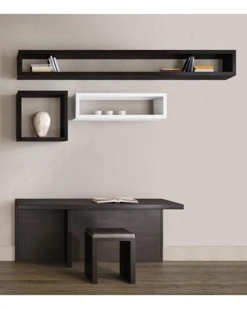 Zeus IRONY WALL RACK -seinähylly, 100 cm, valkoinen - Image 3