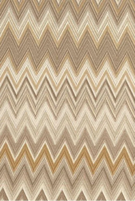 Missoni Home Zig Zag Multicolore - tapetti, beige/kulta